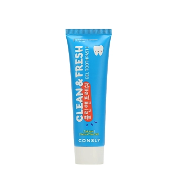Паста зубная реминерализующая гелевая с кальцием и натуральной морской солью / Consly Clean&Fresh 105 гр