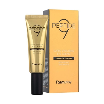 FARMSTAY Крем омолаживающий для глаз с пептидами / PEPTIDE 9 SUPER VITALIZING EYE CREAM 50 мл, фото 2