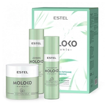 ESTEL PROFESSIONAL Набор Полезное питание для волос (шампунь 250 мл, маска 300 мл, спрей 200 мл) Moloko Botanic, фото 2