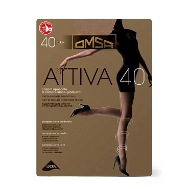 OMSA Колготки Natural 5 (XL) / ATTIVA 40, фото 1
