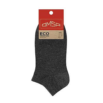 Носки укороченные с люрексом Grigio Scuro Melange 35-38 / ECO 255