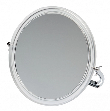 DEWAL BEAUTY Зеркало настольное, в прозрачной оправе, на металлической подставке 165x163х10 мм