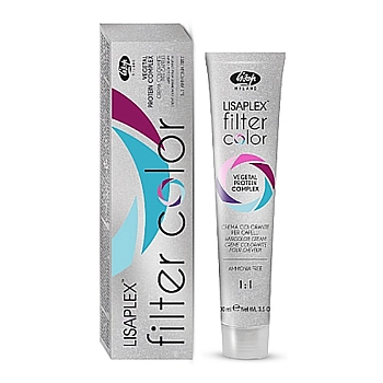 LISAP MILANO Краситель-фильтр кремово-гелевый безаммиачный, темно-фиолетовый металлик / Lisaplex Filter Color 100 мл, фото 2