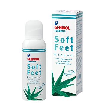 GEHWOL Пенка с гиалуроновой кислотой, алоэ вера и масло оливы / Fusskraft Soft Feet 125 мл, фото 2