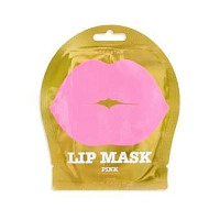 Патчи гидрогелевые для губ, с ароматом персика / Lip Mask Pink Single Pouch PINK 3 г, KOCOSTAR