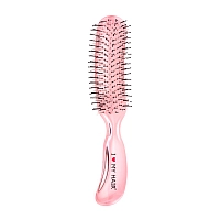 I LOVE MY HAIR Щетка парикмахерская для волос Aqua Brush, розовая прозрачная М, фото 1