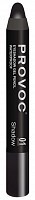 Тени-карандаш водостойкие матовые, 01 черный / Eyeshadow Pencil 2,3 г, PROVOC