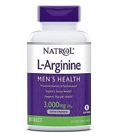 NATROL Добавка биологически активная к пище Натрол L-Аргинин / L-Arginine 3000 мг 90 таблеток, фото 1
