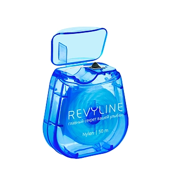 REVYLINE Нить зубная вощеная, нейлон, 50 м, синяя / Revyline, фото 6
