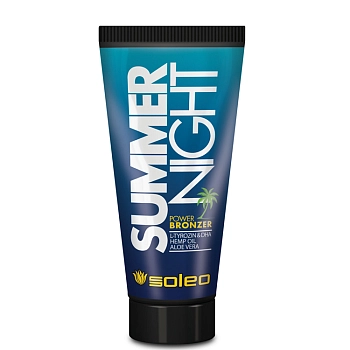 SOLEO Крем-бронзатор интенсивный для загара с пеньковым маслом / Summer Night Basic 150 мл, фото 1