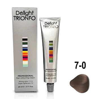 CONSTANT DELIGHT 7-0 крем-краска стойкая для волос, средне-русый натуральный / Delight TRIONFO 60 мл, фото 2