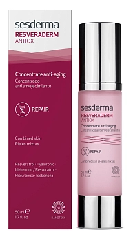 SESDERMA Концентрат омолаживающий для лица / RESVERADERM ANTIOX Concentrate anti-aging 50 мл, фото 2