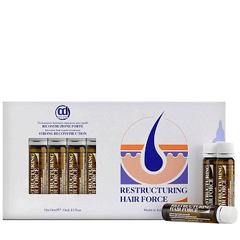 Лосьон восстанавливающий для волос с гидролизованным кератином и липидным комплексом / CD 10*10 мл