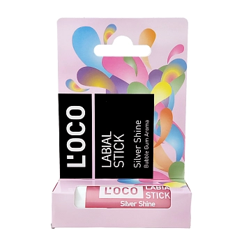 Бальзам для губ, серебристый блеск / L’OCO LABIAL STICK 4,4 гр