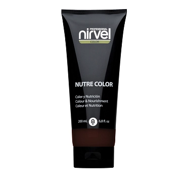 NIRVEL PROFESSIONAL Гель-маска питательная, цвет темно-коричневый / NUTRE COLOR DARK BROWN 200 мл