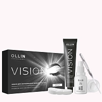 OLLIN PROFESSIONAL Набор для окрашивания бровей и ресниц, черный / OLLIN VISION SET black 20 мл, фото 2