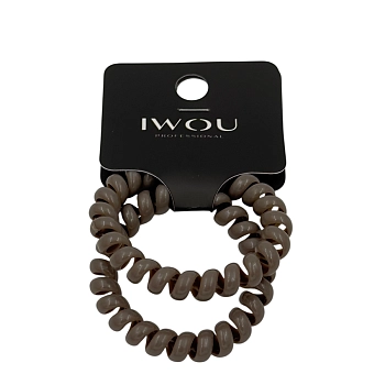 IWOU PROFESSIONAL Резинка пружинка Глянец серая дымка 2шт, фото 2