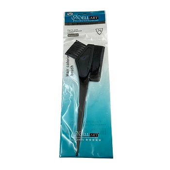 NOELL ART Professional Кисть для окрашивания с расческой узкая черная 35мм/NoellART, фото 3