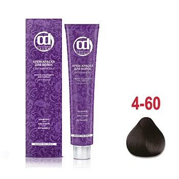 CONSTANT DELIGHT 4/60 краска с витамином С для волос, средне-коричневый шоколадно-натуральный 100 мл, фото 2