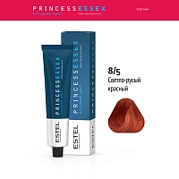 ESTEL PROFESSIONAL 8/5 краска для волос, светло-русый красный / ESSEX Princess 60 мл, фото 2
