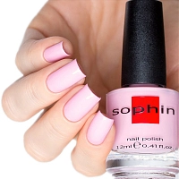 SOPHIN 0342 лак для ногтей, светло-розовый с холодным подтоном пастельный / Macaroons 12 мл, фото 3