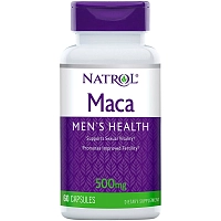 Добавка биологически активная к пище Мака экстракт / Maca Extract 500 мг 60 капсул, NATROL
