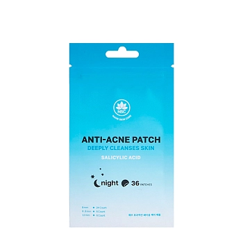 Патчи ночные от прыщей с салициловой кислотой / Anti-Acne NIGHT Patch Salicylic Acid Deeply Cleanses Skin 36 шт