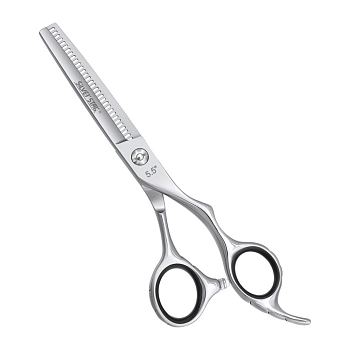 Ножницы филировочные односторонние эргономичные, гравировка на ручках 5,5&quot;