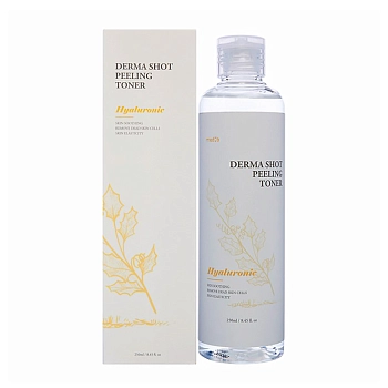 MED:B Тонер очищающий для лица с гиалуроновой кислотой / Med B Derma Shot Peeling Toner Hyaluronic 250 мл, фото 2
