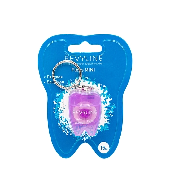 Нить зубная вощеная 15 м, дорожный брелок / Floss mini