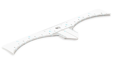LUCAS’ COSMETICS Наклейка-линейка для построения формы бровей, с вырезом / CC Brow Stick Ruler 10 шт