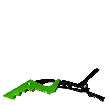 Зажимы профессиональные для волос (крокодилы), зеленые 115мм 10шт/уп