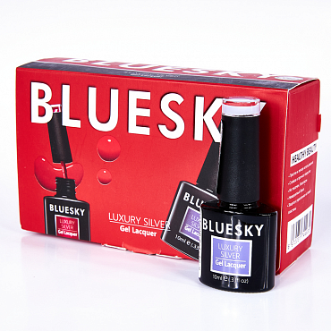 BLUESKY LV205 гель-лак для ногтей / Luxury Silver 10 мл