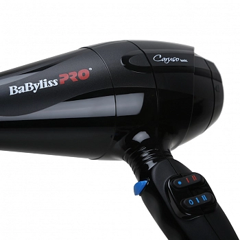 BABYLISS PRO Фен BaByliss Pro Caruso черный, ионизация, 2 насадки 2400 Вт, фото 6