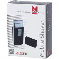 MOSER Бритва мужская компактная с тиммером для окантовки, черная / MOSER TRAVEL SHAVER 3615-0051, фото 4