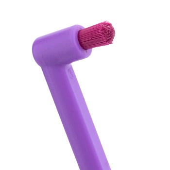 REVYLINE Щетка зубная монопучковая, фиолетовая с фиолетовой щетиной / SM1000 Single, фото 2
