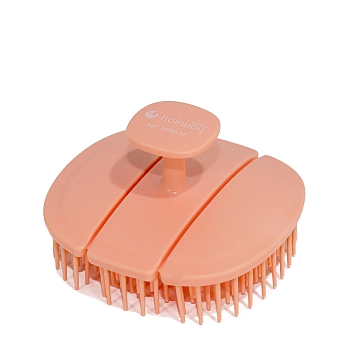 HAIRWAY Массажер для головы 196 штифтов 3-х зонный, персиковый / Hairway, фото 2