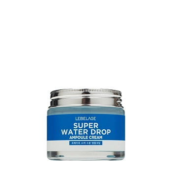 Крем ампульный ультра-увлажняющий для лица / Lebelage Ampule Cream Super Water Drop 70 мл