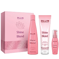 OLLIN PROFESSIONAL Набор для светлых и блондированных волос (шампунь 300 мл + кондиционер 250 мл + масло 50 мл) / SHINE BLOND, фото 2