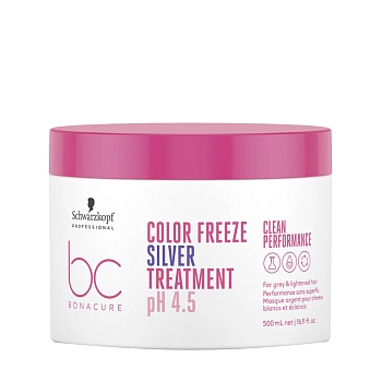 SCHWARZKOPF PROFESSIONAL Маска для волос нейтрализующая желтизну / BC Color Freeze 500 мл, фото 1
