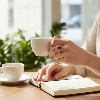 IWOU PROFESSIONAL Кольцо Орешник и стразы, фото 2