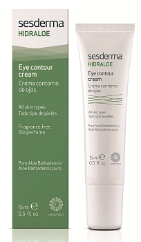 SESDERMA Крем-контур увлажняющий вокруг глаз / HIDRALOE Eye contour cream 15 мл, фото 3