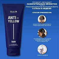 OLLIN PROFESSIONAL Бальзам антижелтый для волос / Anti-Yellow 250 мл, фото 7