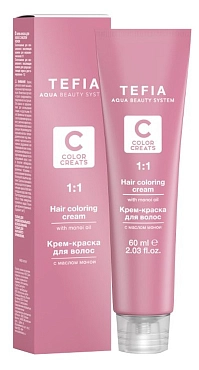 TEFIA 6.2 краска для волос, темный блондин бежевый / Color Creats 60 мл