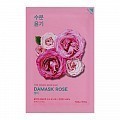 Маска тканевая увлажняющая Пьюр Эссенс, дамасская роза / Pure Essence Mask Sheet Damask Rose 20 мл