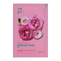 Маска тканевая увлажняющая Пьюр Эссенс, дамасская роза / Pure Essence Mask Sheet Damask Rose 20 мл, HOLIKA HOLIKA