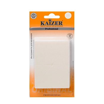 KAIZER Набор латексных спонжей для нанесения тональной основы, цвет белый 8 шт, фото 2