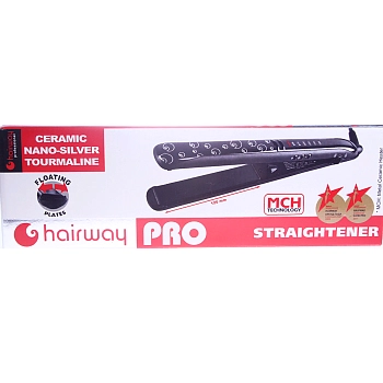 HAIRWAY Щипцы Nano Silver Tourmaline (long plate) 120 мм 170 W, фото 3