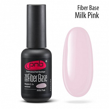 PNB База файбер молочно-розовая / Fiber Base PNB UV/LED, Milk Pink 17 мл