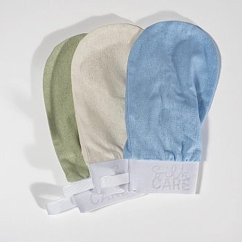SILK CARE Варежка шелковая для пилинга натуральная дойпак / Silk Care Wild Silk, фото 4